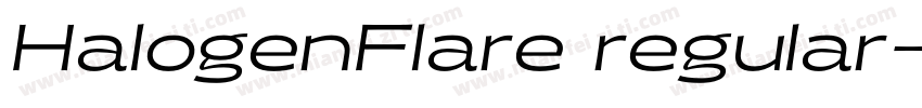 HalogenFlare regular字体转换